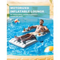 Inflatable hydraulic electric seat, suitable for adults to play with water toys and lounge chairs with inflatable floating row