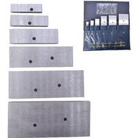 6 Pcs Adjustable Parallel Set 3/8" - 2-1/4" HardenedSteel Accuracy Parallels Set for Layout Inspection Stop WorkSet-Up Etc