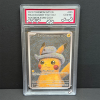 PTCG DIY POKEMON SVP 2023 ENPIKACHU/GREY FELT HATPOKEMON XVAN GOGH GEM MT GREY FELT HAT GOGH Game Card Gift Toy Dropshipping