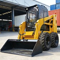 Outdoor Use Skid Steer Loader Customized Multifunctional Front Loader Wholesale CE Certified Wheel Skid Steer Loader