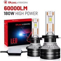 Dualvision K5C H7 H4 H11 LED Headlights H1 H8 9005 HB3 9006 HB4 9012 880 881 H27 9007 9008 H13 6000K 8000K CSP Canbus Car Lights