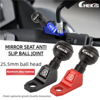 Chekis Is Suitable for Honda Pcx125/150/160 Adv150/160 Adv350 Motorcycle Accessories Modified Mobile Phone Holder Mirror Mount Ball Head Universal Rearview Mirror Position Fixed Anti-Slip Base