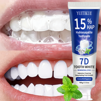 YUITIKUE 15% HAP Hydroxyapatite Toothpaste 100g, 7D White, Remineralizing, Deep Clean & Long-Lasting Fresh Breath Mint Care