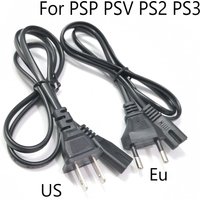 For PS2 EU US Power Cable Euro Plug C7 Figure 8 Power AC Adapter Supply Lead Cord 1m For Portable Radio Battery Chargers