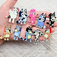 10pcs Acrylic Animal Charms Cartoon Dog Charm Pendant DIY Earrings Key Chain Charm Jewelry Making Crafts Accessories