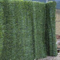 Woodside Artificial Conifer Screening – Outdoor Garden Privacy Hedge Panel, Weather-Resistant Fake Green Foliage Screen