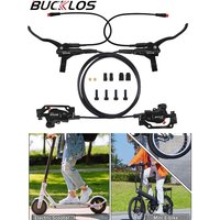 AliExpress BUCKLOS Bicycle Hydraulic Disc Brake Set 2 Piston Oil Pressure MTB Brake 1100/1800mm Disc Brake for E-Bike Scooter Mtb Folding B