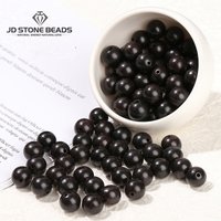 50 Pcs/lot Natural Wooden Bead Black Sandalwood Ebony Beads 6 8 10 12 15mm For Jewelry Making Diy Necklace Bracelet Accessory