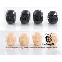 (HefengCL)Funny Face TPR Squishy Toy, Emotion Stress Relief Squeeze Toy, Random Expression, Ideal Party Favors Classroom Rewards