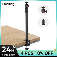 SmallRig Camera Desk Mount Table Stand with 1/4" Ball Head13"-35.4" Adjustable Light Stand Tabletop Clamp for DSL Camera 3488