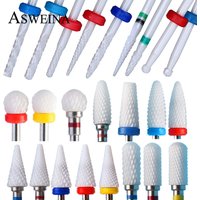 Nail Drill Bits Flame Ceramic Cutters for Manicure Electric Pedicure Nail Bits Gel Polish Remover Files Burr Nail Accessories