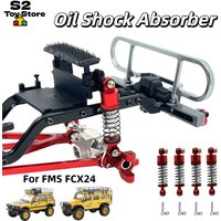 Oil Pressure Shock Absorbers For FMS FCX24M Camel Trophy D90 D110 Discovery Defender Range Rover RC Car Aluminum Alloy