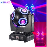 8X12W Moving Head DJ Lights DMX512 150W Disco Party Light RGBW Magic Ball LED Beam Mobile Stage Effect Light For Wedding Xmas