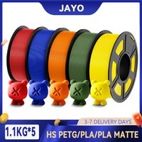 JAYO 3D PLA / PETG / HS Matte PETG / PLA mattes Druckerfilament 1,75 mm 3D-Druckerfilament 1,1 kg/Rolle Ordentlich gewickeltes PLA für 3D