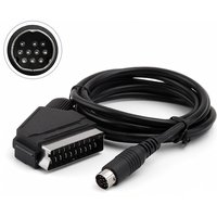 1.8m Scart Cable for Sega Saturn Controller Audio Video Cord for Sega Saturn RCA AV Stereo Extension Cable for PAL NTSC Console