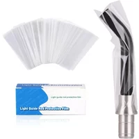Dental Material Disposable Light Curing Head 200pcs/Box Protective Cover Light Guide Light Stick Sleeve 18*67MM/2.76*0.79 Inch
