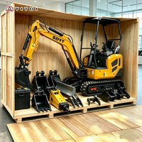 1,5-Tonnen-Minibagger, Raupenbagger, hydraulischer kleiner Bagger, Euro5-zertifiziert für Gartenarbeiten und kleine Bauarbeiten, kundenspezifisch anpassbar