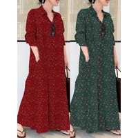 Dubai Turkey Muslim Women Maxi Dress Moroccan Kaftan Party Vestido Robe Femme Long Shirt Musulman Prayer Garment Islamic Clothes