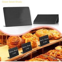 5Pcs Mini Chalkboard Sign With Base Place Cards Name Tags Handheld Menu Blackboard For Labeling Coffee Shop Bakery Table Top