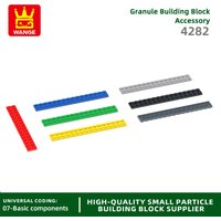 Wange22Pcs/lot 4282 Thin Bricks Plate 2x16 Baseplate Compatible with Block Moc Color City Accessories Parts