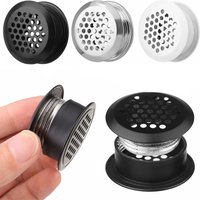 2pcs Air Vent Grille Air Outlet Fresh System Air Vent Grille Ventilation Plugs Cabinet Metal Ventilation Plugs