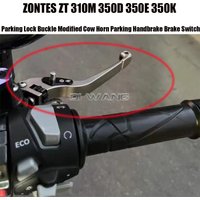 Motorcycle Parking Lock Buckle Modified Cow Horn Parking Handbrake Brake Switch For ZONTES ZT 310M 350D 350E 350K
