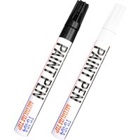 Black/White Oil Based Paint Pens, Permanent Marker for Metal, Wood, Canvas, Fabric, Plastic, Tire, Glass, Waterproof