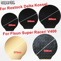 309/270/220/265/240MM PEO PET Plate For Flsun V400 SR Magnetic Steel Sheet PEI For Rostock Delta Kossel 3D Printer Bed PEO Plate