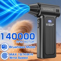 1/5pcs Nozzles Air Duster Turbo Blower Jet Fan 140Krpm Cordless Air Compressor Car Snow Removal Vacuum Cleaner Portable Inflator