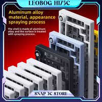LEOBOG Hi75 Aluminum Mechanical Keyboard Kit 75% Gasket Mount Wired Custom Barebone Hot Swap RGB Gaming Keyboard with Knob Hi75C