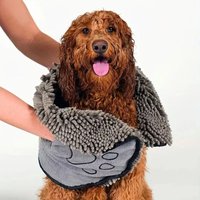 Cat Dog Bath Towel 1Pcs Super Absorbent Quick-drying Soft Bath Robe Convenient Pet Cleaning Washcloth Pet Accessories