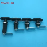 Schwarzes MS705 T-förmiges Griffschloss, Teleskop-Türschlösser für Geräte, Teleskopschalter, Industrieschrank-Schloss
