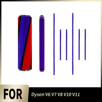 Washable For Dyson V6 V7 V8 V10 V11 Roller Brush Bar Soft Roller Brush Soft Plush Strips Vacuum Cleaner Replacement Accessory