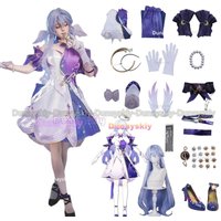In Stock XS-3XL Honkai Star Rail Robin Cosplay Costume Full Set Robin Cosplay Outfit Dress Uniform Robin Cosplay Wig Shoes