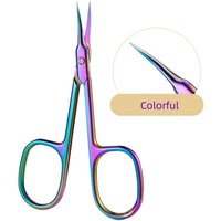 Stainless steel cuticle scissors for nail art Russian style dead skin scissors for high-end and precise treatment