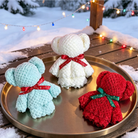 3/6 Pieces of Randomly Colored Bear-Shaped Towels, Bear Towels as Souvenirs, Rewards for Elementary School Students, Soft and Comfortable, Lint-Free, Great Holiday Gifts