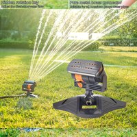 1pc Garden Sprinkler 16 Nozzles with 180° Rotatable Adjustable Head for Lawn and Garden Watering