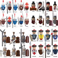 Ancient Chinese Soldier Qin Shihuang Han Ming Dynasty Qing Dynasty Empire Soldiers Assembly Accessories Building Block Toys