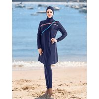 Muslim Modest Swimwear Hijab Swimsuit Women Long Sleeve Swimming Suit Islamic Cover Ups Burkini Hijabs For Woman Swim Bathing