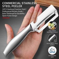 Stainless Steel Vegetable Peeler with Ergonomic Handle and Bottle Opener Multi Function Fruit Peelers Potato Home Kitchen Tools