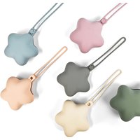 Go out portable silicone storage box, baby pacifier silicone storage box, five-pointed star storage bag