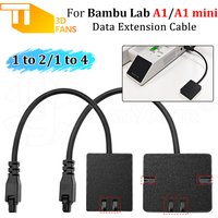 Upgraded 4Pin 4-to-1 AMS Expansion Port Adapter Multi Channel Filament Splitter Fitting For Bambu Lab A1 A1mini 3D Printer Parts