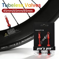 Bike Tubeless Presta Valves 45/65/80MM Bicycle Presta Nipples Removable Core Air Valve FV Aluminum Alloy for Road MTB Bicycle