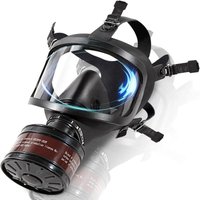MF14 Gas Mask full face chemical respirator 40mm filter self-priming anti nuclear pollution radiation protective mask