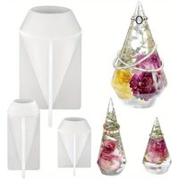 Set of 5.5'', 4'', 2.8'' Cone Mold for Resin, Large Bracelet Holder/Ring Holder Mold