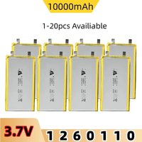3.7V 10000mAh 1260110 Akumulator litowo-polimerowy Li-Po Lipo do wielokrotnego ładowania Power Bank GPS Laptop Lampka kempingowa Zabawka RC Projekty DIY