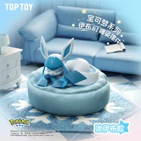 TOPTOY POKEMON Eevee Sleeping Position Series 100% Original Blind Box Toys Guess Bag Mystery Box Mistery Caixa Action Figure