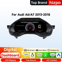 12.3" Hizpo Digital Instrument Cluster for AUDI A6 A7 2013 - 2018 LCD Dashboard Speedometer Virtual Cockpit Carplay Android Auto