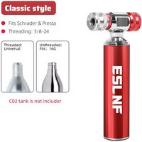 Fast C02 Air Inflator Portable Road Bicycle Tire Pump With Shell Durable Aluminum Alloy MTB Tire Inflator For AV/FV