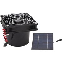 Solar Exhaust Fan Efficient Heat Dissipation Ventilation 50W Solar Panel Fan Kit 5‑12V Solar Panel Fan Kit